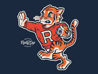 RCB Co. Mascot baseball beer brand brewery football identity mascot sports sweater tiger