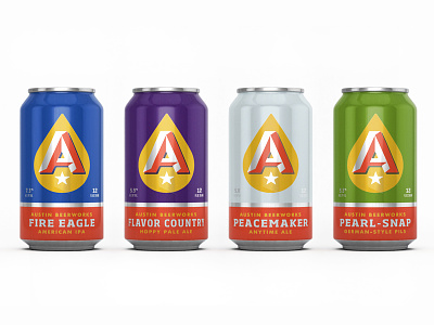 Austin Beerworks Can Renders beer can design digital render