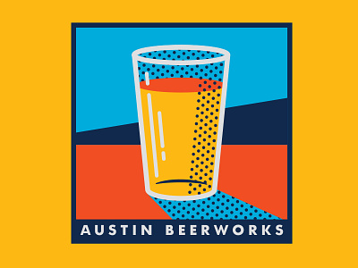 Pop Art Beer art bar beer brewery colors halftone illustration modern pop