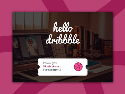 Hello Dribbble debut design