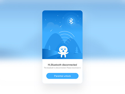 Bluetooth disconnect illustration app design illustration sketch ui ux 动画