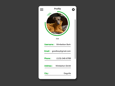 Daily Ui Challenge 006 - User Profile