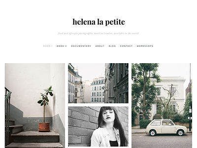 Helena La Petite photography webdesign website