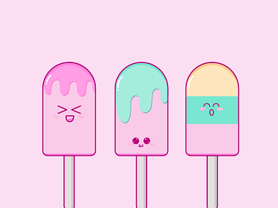 Ice cream kawaii cute icecream illustration kawaii