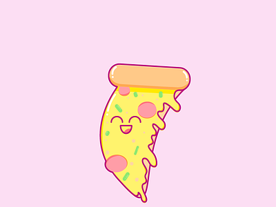 Pizza Kawaii cute illustration kawaii vector