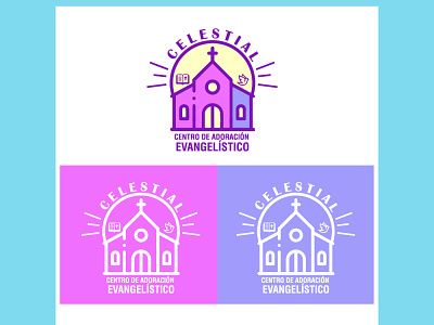 LOGOTIPO: CENTRO DE ADORACIÓN EVANGELÍSTICO ¨CELESTIAL¨ branding design graphic design logo vector