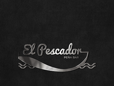 LOGOTIPO: EL PESCADOR PEÑA BAR branding logo photoshop vector