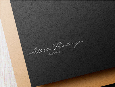 LOGOTIPO: ALBERTO MONTENEGRO ABOGADO branding photoshop typography vector