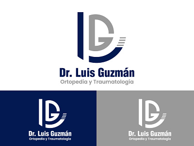 Dr. Luis Guzmán branding illustration logo vector