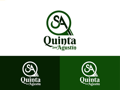 Logo: Quinta San Agustin branding graphic design illustration logo quinta vector