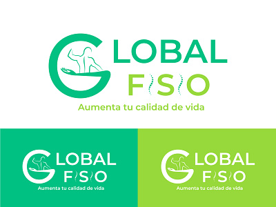 Logo: Global Fisio branding fisioterapeuta graphic design illustration kawaii
