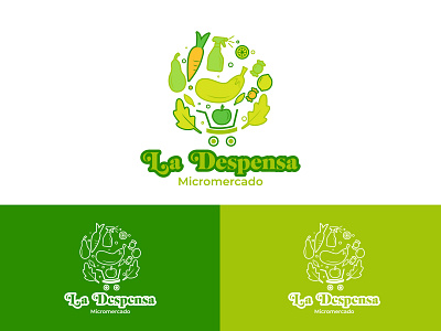 Logo: Micromercado branding graphic design illustration vector