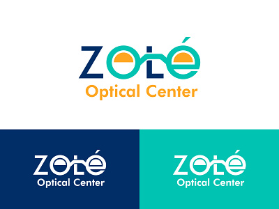 Logo: Zolé Optical center graphic design illustration logo vector