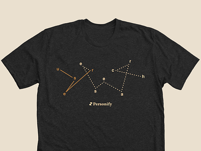 Personify constellation tee graphic design print design user research