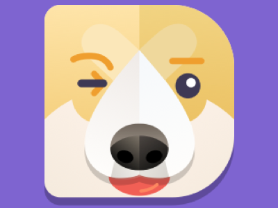 Dingo the Dog App Icon app icon graphic art icon ui