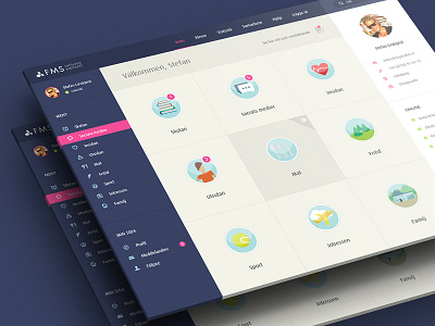 FMS Social Network branding community flat flat ui interface mockup ui user user interface