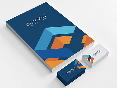Dapresy brand branding business card colorful corporate identity creative graphic profile identity logo mockup print design stationary