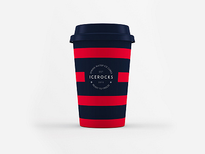Icerocks art artdirection branding coffecup corporatebranding cups identity marketing minimal packaging printdesign takeaway