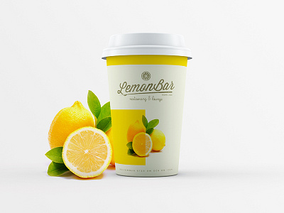 LemonBar art artdirection branding coffecup corporatebranding cups identity marketing minimal packaging printdesign takeaway
