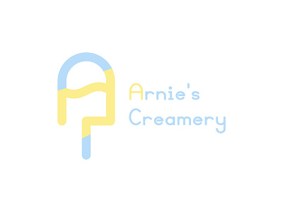 Arnie's Creamery Logo akiasahi arnies creamery brand branding creative design ice cream idea illustration logo modern vector