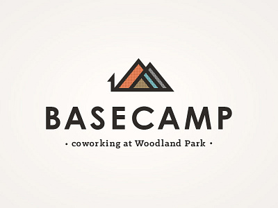 Basecamp basecamp camp colorado flag identity logo mountains