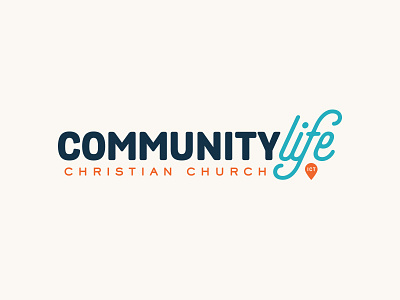 Community Life church community life logo mark religious type typography