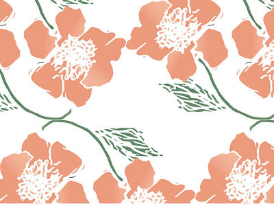 Flower Power design doodle fabric flowers graphic design illustrator pattern pink print