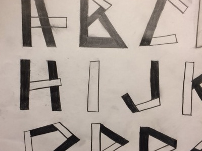 "Tangram Typeface"