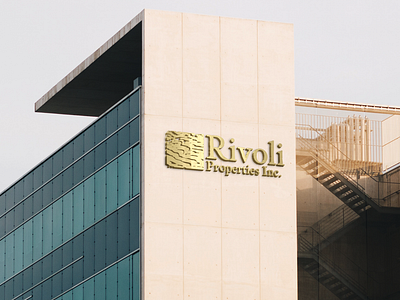 Rivoli Logo on building mock-placement