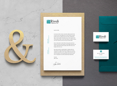 Rivoli Business Papers business card design graphic design letterhead logo print