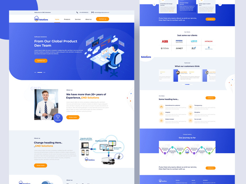 Landing page by Lovepreet Singh 🥇 on Dribbble