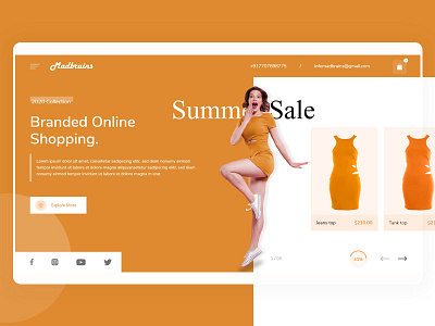 Ecommerce landing page