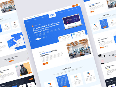 UI/UX designing agency Home page