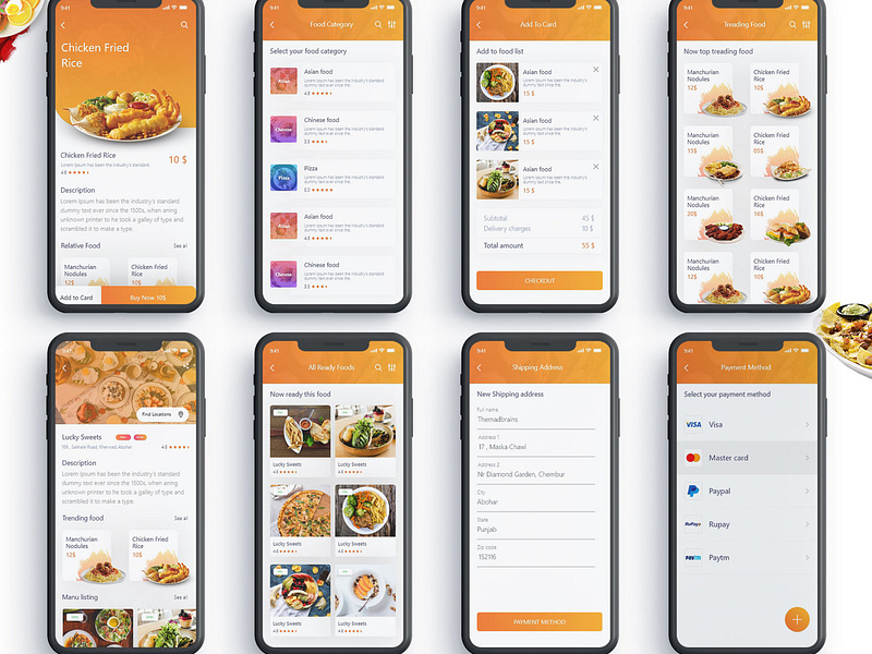 Order Food app by Lovepreet Singh 🥇 on Dribbble