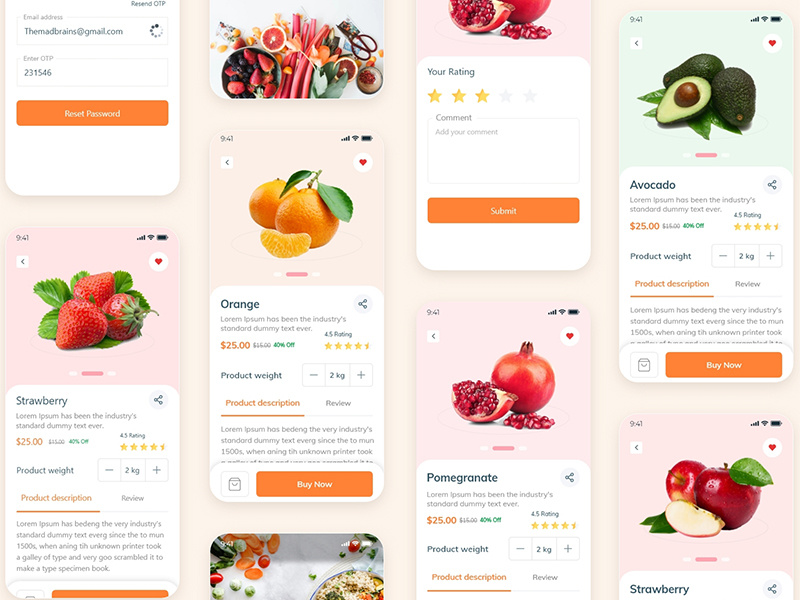 Food Order - Grocery Application UI kit by Lovepreet Singh 🥇 on Dribbble