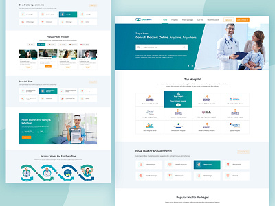 Doctor appointment Landing page appointment desgin designtrend doctor doctorappointment doctorweb medical medicaltheme ui ux webkit