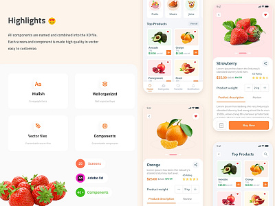 Food Order - Grocery Application UI kit