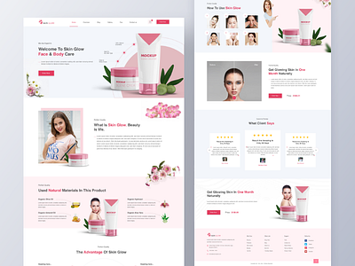 Cosmetic Products Free Download Landing page