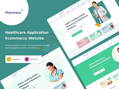 Pharmacy Pro - Healthcare E-Commerce Website Template design doctortheme doctorwebsite medicalstore onlineordermedicine ordermedicine themadbrains uiux