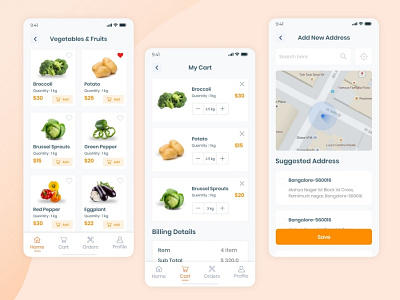 Ecommerce UI Design Template 2021design design ecommercedesign food foodorder map onlineorder topdesign ui uidesign ux