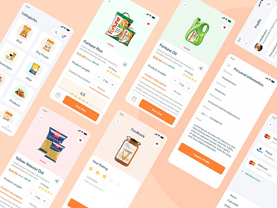 Grocery Store app design clean client concept ecommerce app ecommerce online store food online shop grocery shopping typography ui madbrains uiux ux