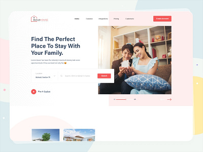 Buildhouse- Real Estate XD Template agency agent airbnb availability booking calendar estate geolocation listing property real rentals