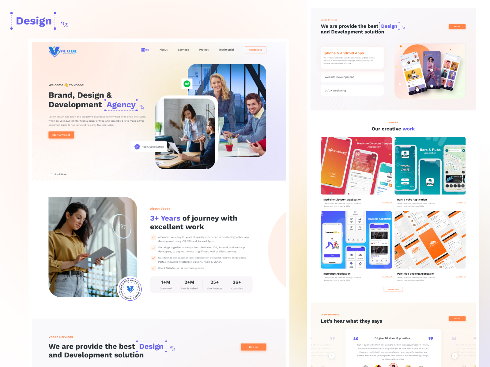 VCODE Design Agency by Lovepreet Singh 🥇 on Dribbble