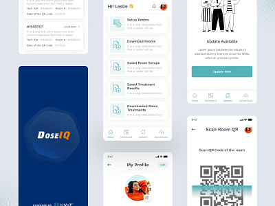 DoseIQ App add new room branding company concept design doseiq hotal oyo qr room ui ux
