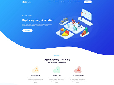 Digital Agency Landing Page