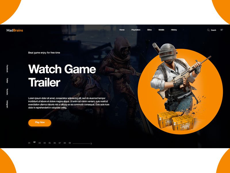 PUBG-Landing-page.Design