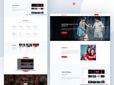 Nexttube agency branding clean client concept company concept design design art designing landing page landingpage madbrains product ui ux web website