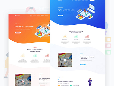 Agency landing page