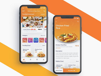 Order Food APP client concept