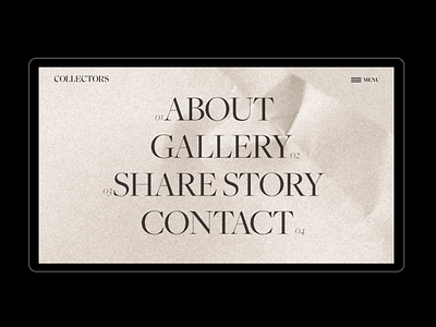 Collector branding design photography typography ui ux watches web design webflow website design